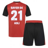 Bayer Leverkusen Amine Adli #21 Heimtrikotsatz Kinder 2024-25 Kurzarm (+ Kurze Hosen)